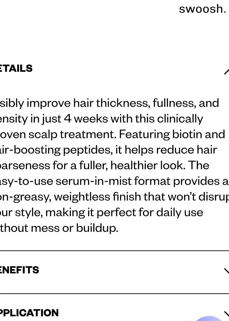 IGK Sponsored Hair Density Serum NEW MSRP $45 2.1oz Hair Growth & Thickness